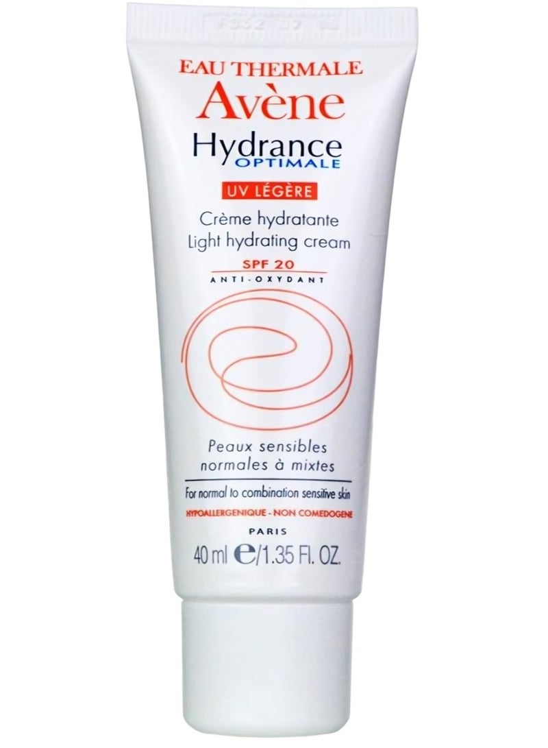 Avene Optimal Light Moisturizing Cream with UV Protection - 40ml - Image 2