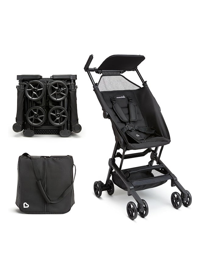 Munchkin Sparrow Ultra Compact Lightweight Easy Fold Stroller Black  - Image 1