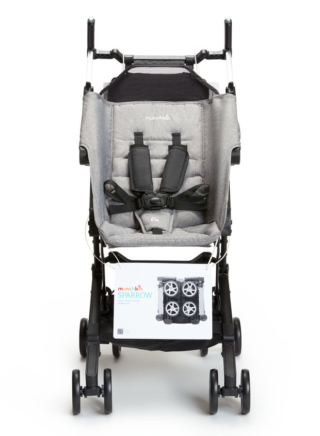 مونشكين Sparrow Ultra Compact Lightweight Easy Fold Stroller Grey  - Image 3