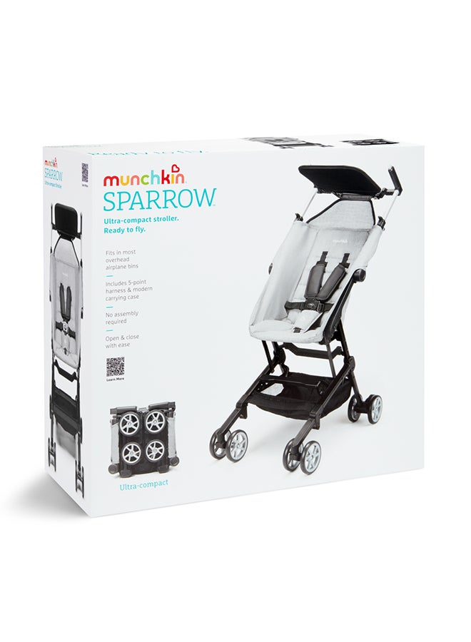 مونشكين - Sparrow Ultra Compact Lightweight Easy Fold Stroller Grey - Image 1