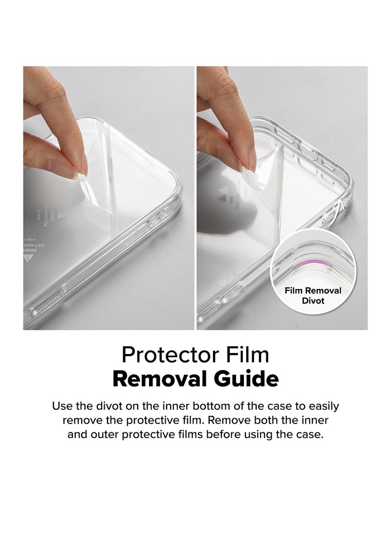 Ringke Fusion Magnetic Case For Samsung Galaxy S25 Ultra 2025 Transparent PC Hard Back Shockproof Soft TPU Bumper Phone Cover - Clear - Image 4