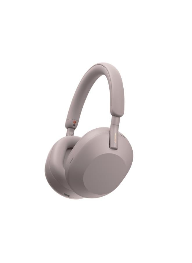 سوني - WH-1000XM5 Wireless Noise-Cancelling Headphones Smoky Pink - Image 1
