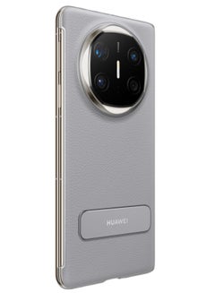 HUAWEI For Huawei Mate X6 Rotating Bracket Luxury Business Plating Leather Case for Huawei MateX6 Screen Protection Phone Cover Grey  - Image 3