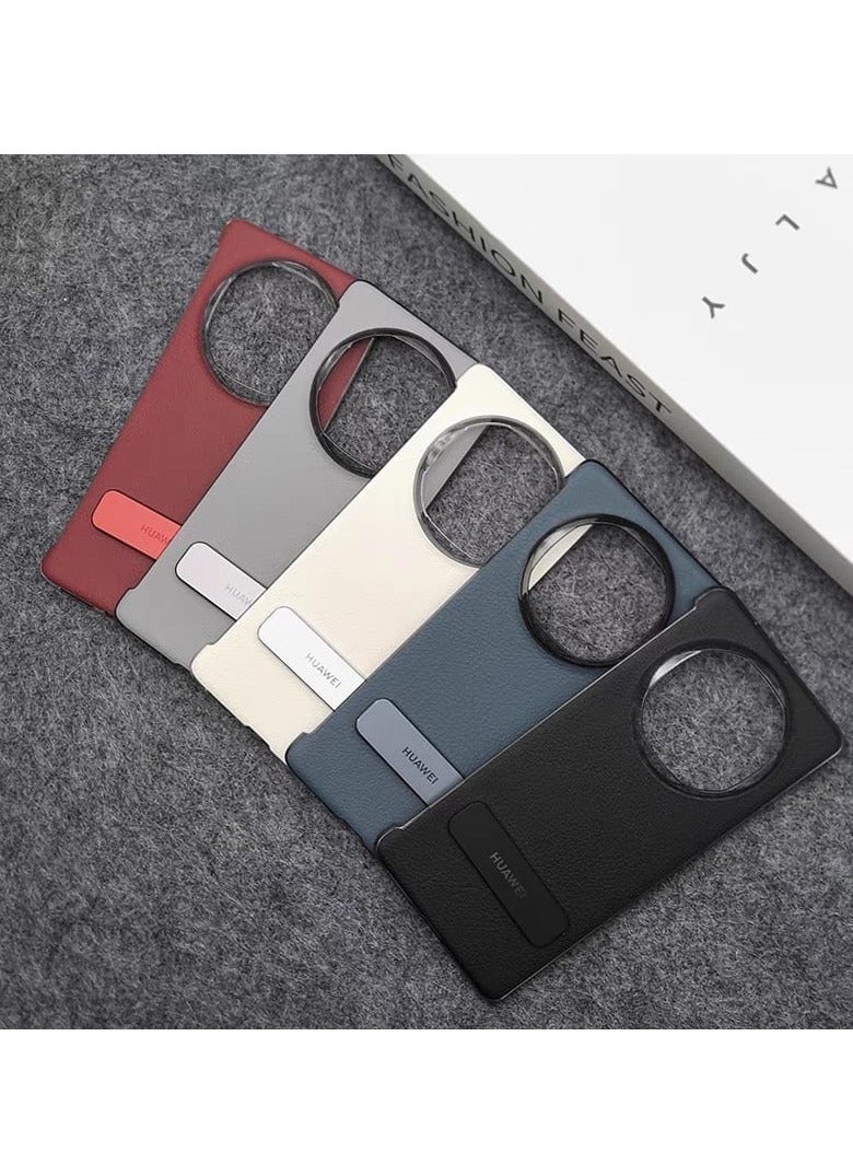 HUAWEI For Huawei Mate X6 Rotating Bracket Luxury Business Plating Leather Case for Huawei MateX6 Screen Protection Phone Cover Black  - Image 5