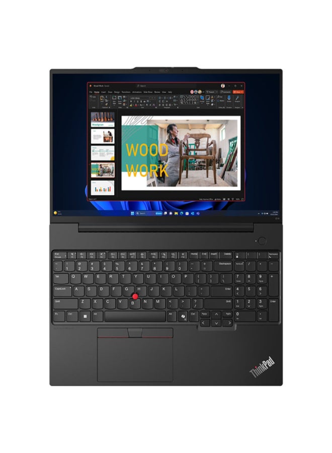 Lenovo - ThinkPad E16 Laptop With 16-Inch Display, Core Ultra 7-155U Processor/16GB RAM/512GB SSD/Intel Arc Graphics/Windows 11 Pro English/Arabic Black - Image 1