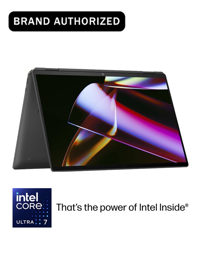 HP Spectre x360 AE4G9EA Laptop With 16-Inch Display, Intel® Core™ Ultra 7 Processor/32GB RAM/1TB SSD/6GB NVIDIA GeForce RTX 4050 Graphics/Windows 11 Home English/Arabic Nightfall black - Image 1