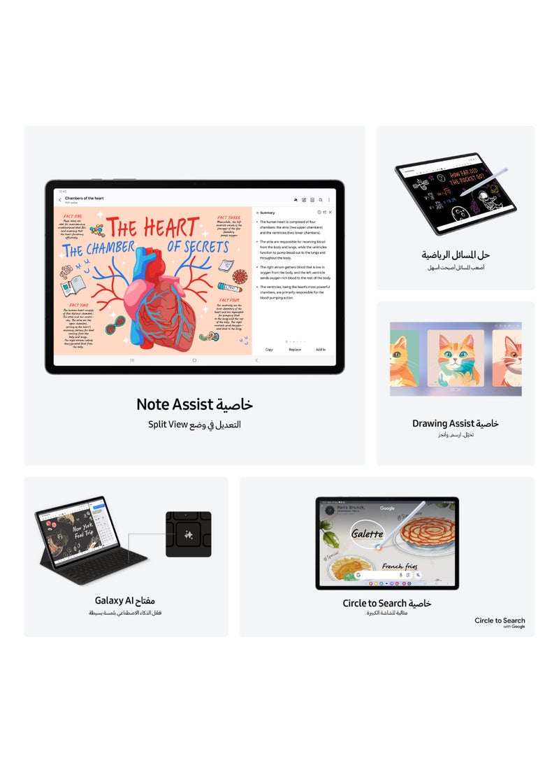 Samsung Galaxy Tab S10 Plus Moonstone Gray 12GB RAM 256GB 5G - International Version - Image 3