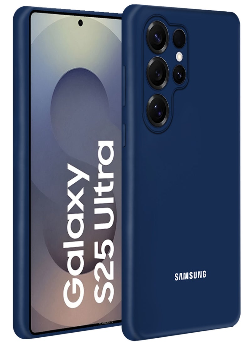 MARGOUN (for Samsung Galaxy S25 Ultra) Case Cover Ultra-Durable Soft Silicone Protective with Precise Cutouts and Anti-Slip Grip DARK Blue-1 - Image 1
