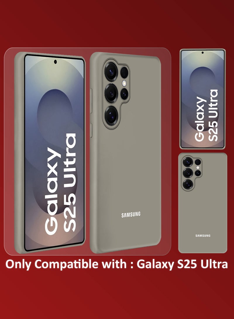 MARGOUN (for Samsung Galaxy S25 Ultra) 2Packs, Case Cover Ultra-Durable Soft Silicone Protective with Precise Cutouts and Anti-Slip Grip with Privacy Screen Protector -Titanium Grey Titanium Grey - Image 3