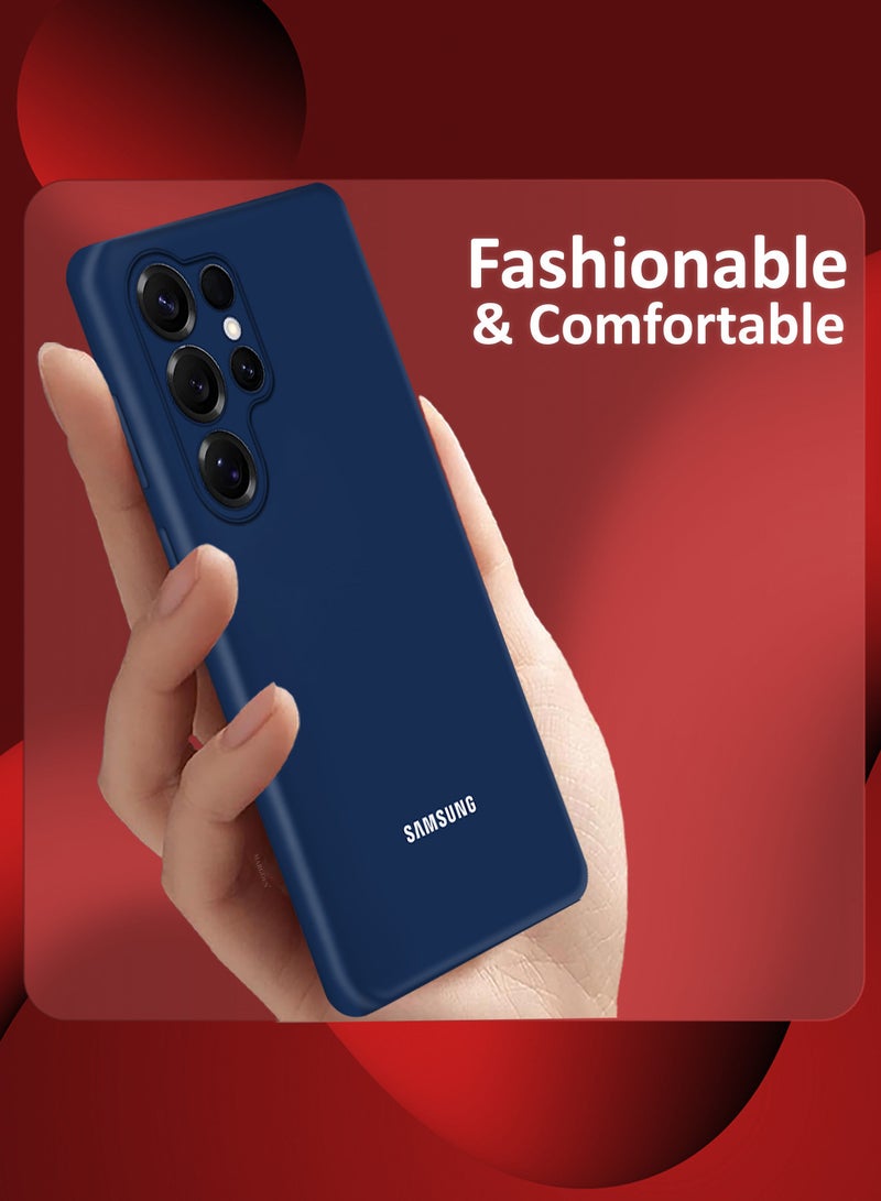 MARGOUN (for Samsung Galaxy S25 Ultra) 2Packs, Case Cover Ultra-Durable Soft Silicone Protective with Precise Cutouts and Anti-Slip Grip with Shock Proof Screen Protector DARK Blue-4 - Image 5