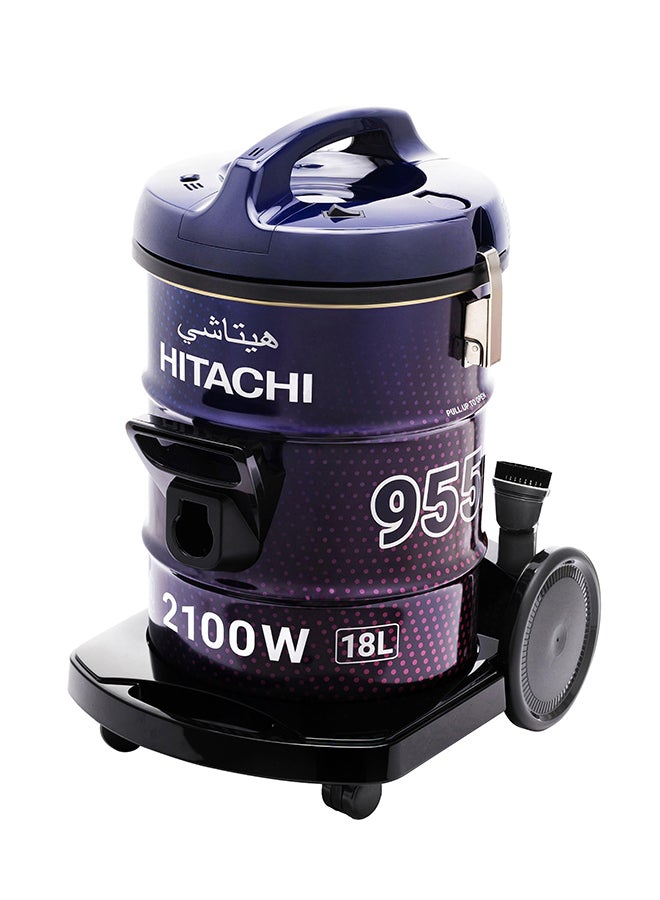 هيتاشي Dry Vacuum cleaner 18 L 2100 W CV-955NBLGSA Blue  - Image 2