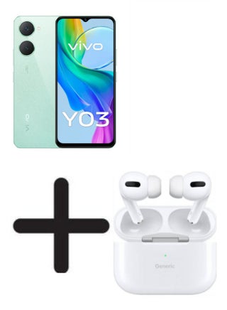 Y03 4G Dual SIM Gem Green 4GB RAM 128GB 5000Mah With a Free Gift Generic Pro Air Pods Compatible With Android - pnsku/N70146044V/45/_/1737896598/41f74619-e232-4a71-9dff-43051dd5acac