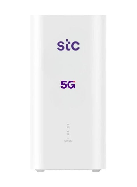 5G CPE 5 Router - Latest Version of STC SuperSpeed WiFi 6 - Upload Speed Up to 3600Mbps - Supports STC Network Only - H155-383 | White