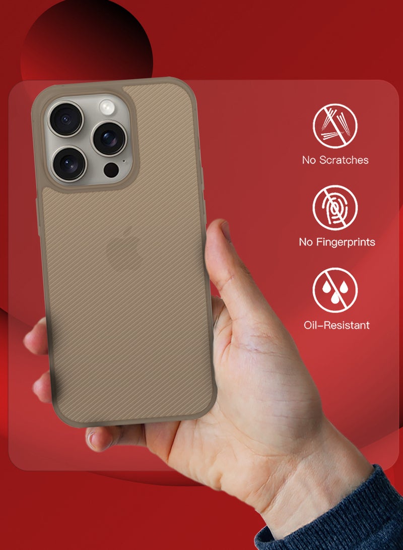 MARGOUN ( for iPhone 16 Pro Max ) 3Packs, Case Air Skin Line Design Back Cover Sturdy Durable Ultra-Thin Case Drop Protection Cover Clear with 2 Shock Proof Screen Protectors Desert Titanium - Image 4