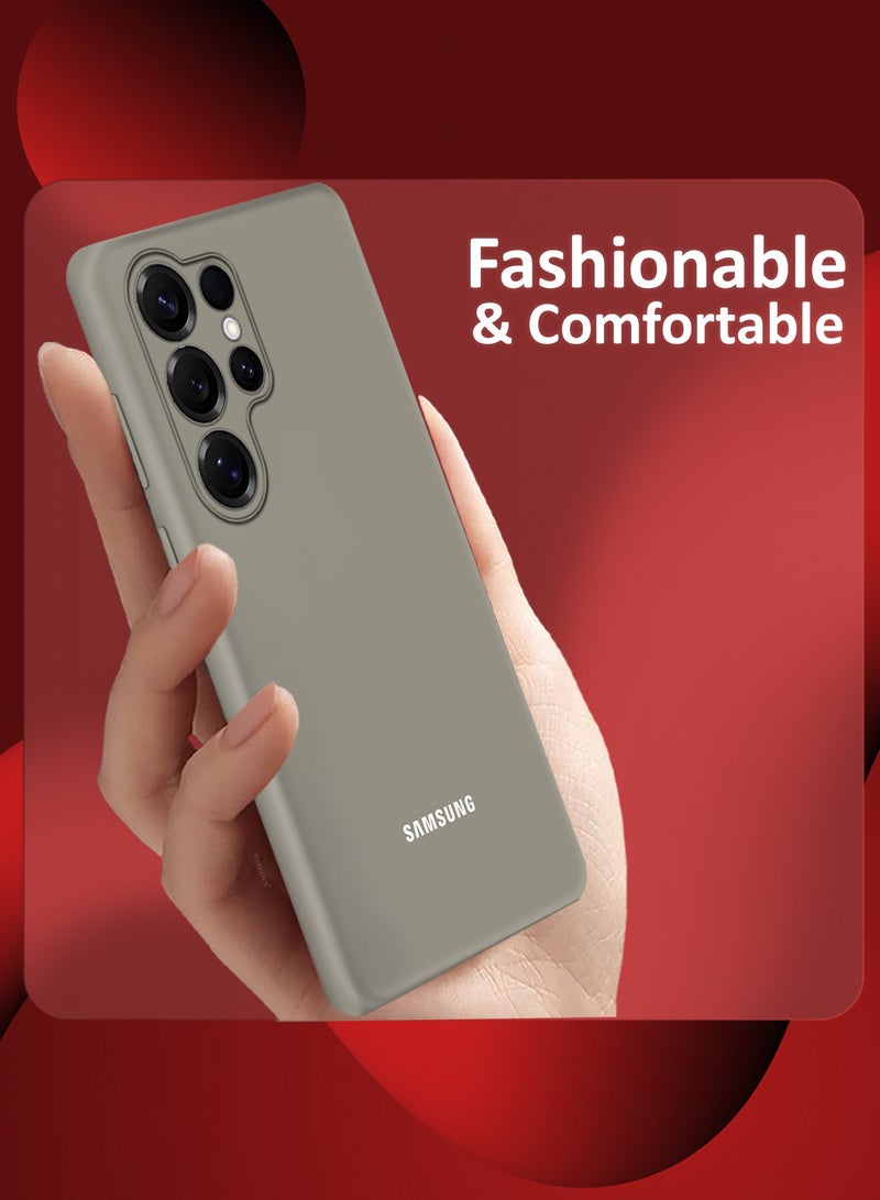 MARGOUN (for Samsung Galaxy S25 Ultra) Case Cover Ultra-Durable Soft Silicone Protective with Precise Cutouts and Anti-Slip Grip Titanium Grey - Image 5