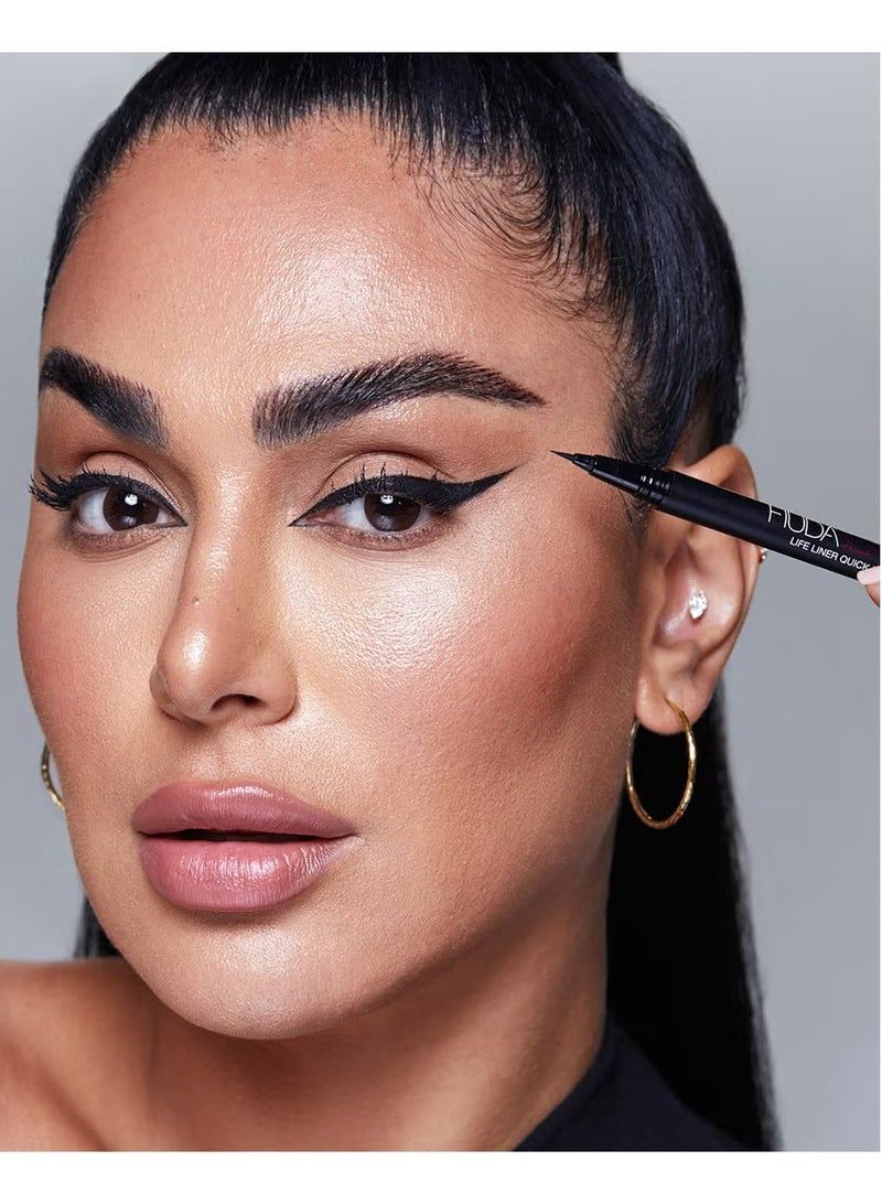 هدى بيوتي Quick ‘n Easy Precision Liquid Liner - Black 1ml - Image 2