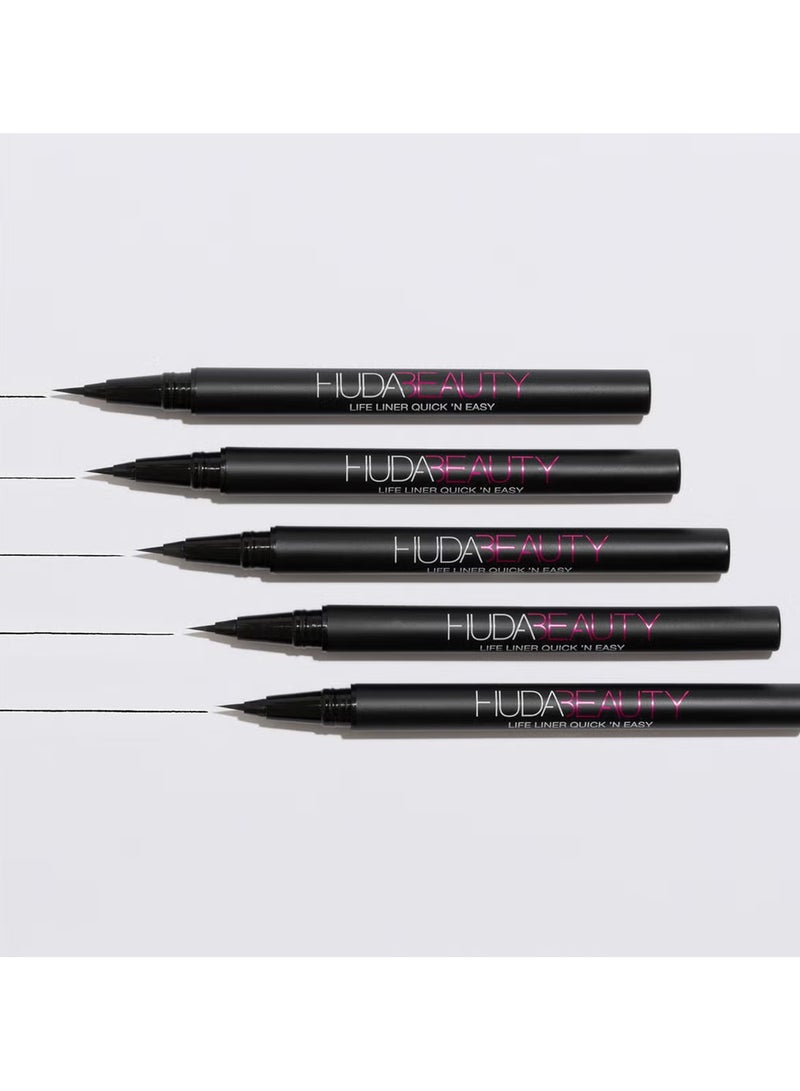 هدى بيوتي Quick ‘n Easy Precision Liquid Liner - Black 1ml - Image 5