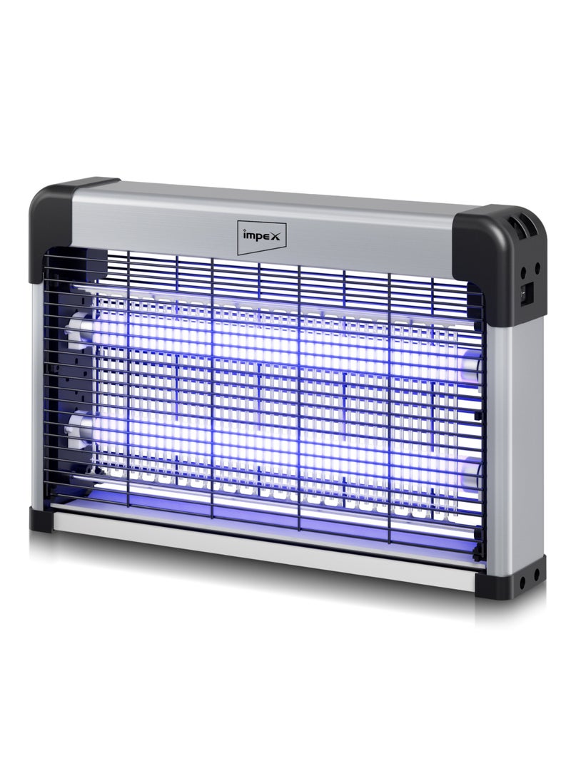 Impex Electric Insect Killer with 2 x 10W Ultra Violet Tubes, 30W Power, Automatic Pest Control, Pollution-Free, Non-Toxic, Low Power Consumption, Easy Tube Replacement - 30 W IK 4605 Multicolor - Image 1