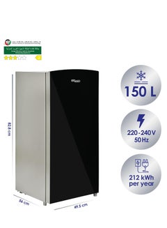 SUPER GENERAL Super General Refrigerator SGR186 Black + Bottom Loading Water Dispenser SGR186+SGL2020BM Black  - Image 2