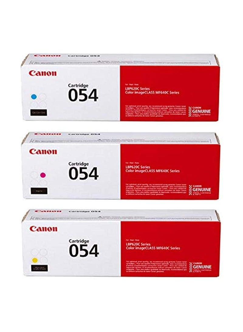 Canon Genuine 054 Complete 4-Color Toner Cartridge Set (CRG-054) Yellow, Cyan, Magenta, Black - Image 2