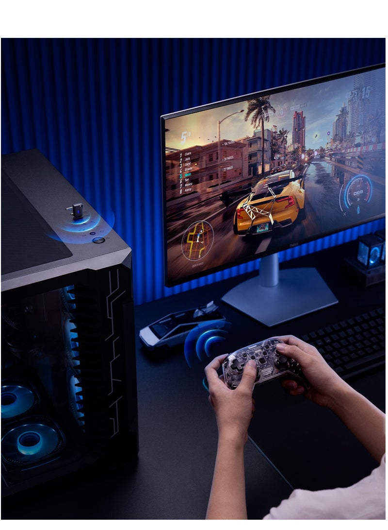 بيسوس - Latest USB Bluetooth Adapter for PC, Bluetooth 5.4 Dongle Transmitter, 【Lag-free Multi-device Connectivity】 for Mouse, Keyboard, Headsets, Gamepad, 【Driver-Free Plug-and-Play】 Design, Compact and Reliable Bluetooth 5.4 Adapter for Windows 8.1/10/11 Compatibility and Seamless Performance Bluetooth Adapter V5.4- Black - Image 1