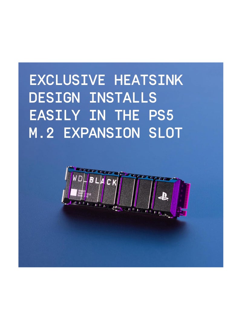 WD - WD_BLACK 8TB SN850P NVMe M.2 SSD Officially Licensed Storage Expansion for PS5 Consoles, Up to 7200MB/s, with Heatsink - WDBBYV0080BNC-WRSN 8 TB - Image 1