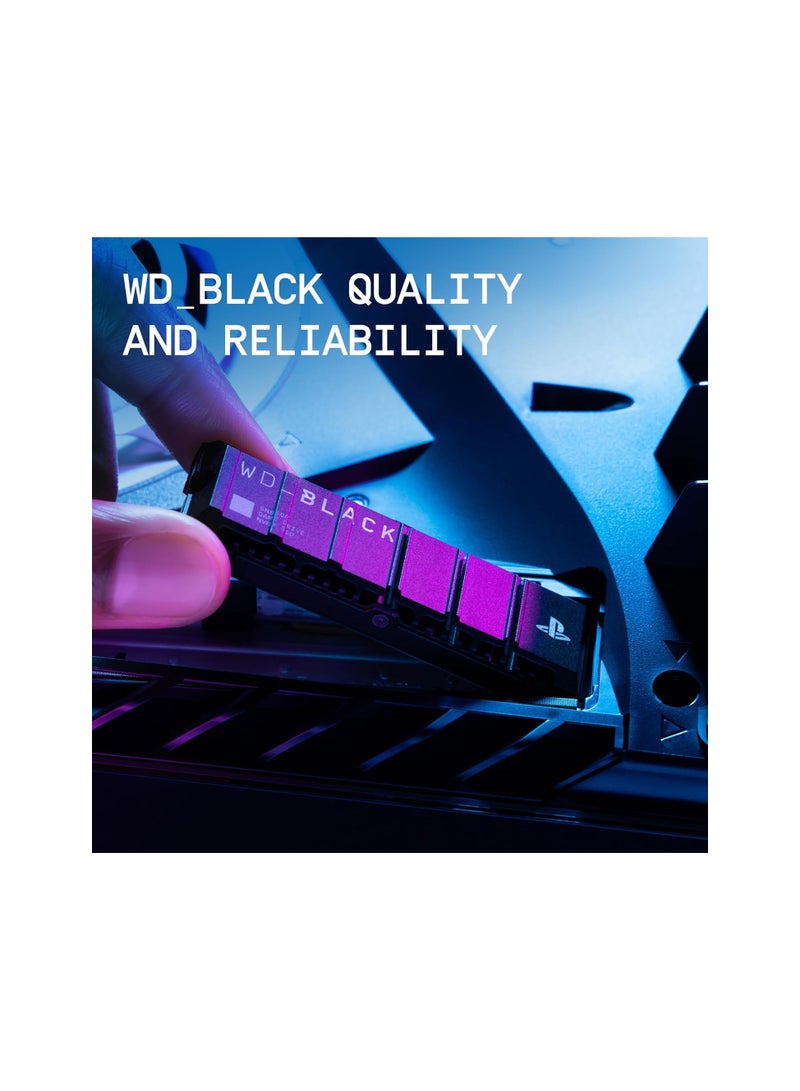 WD - WD_BLACK 8TB SN850P NVMe M.2 SSD Officially Licensed Storage Expansion for PS5 Consoles, Up to 7200MB/s, with Heatsink - WDBBYV0080BNC-WRSN 8 TB - Image 1