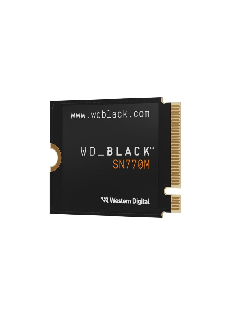 WD WD_BLACK SN770M 500GB M.2 2230 NVMe SSD, For Handheld Gaming Devices and compatible laptops. With PCIe Gen 4.0, Speeds up to 5150 MB/s TLC 3D NAND Great for Asus ROG Ally, Steam Deck Microsoft Surface 500 GB - Image 1