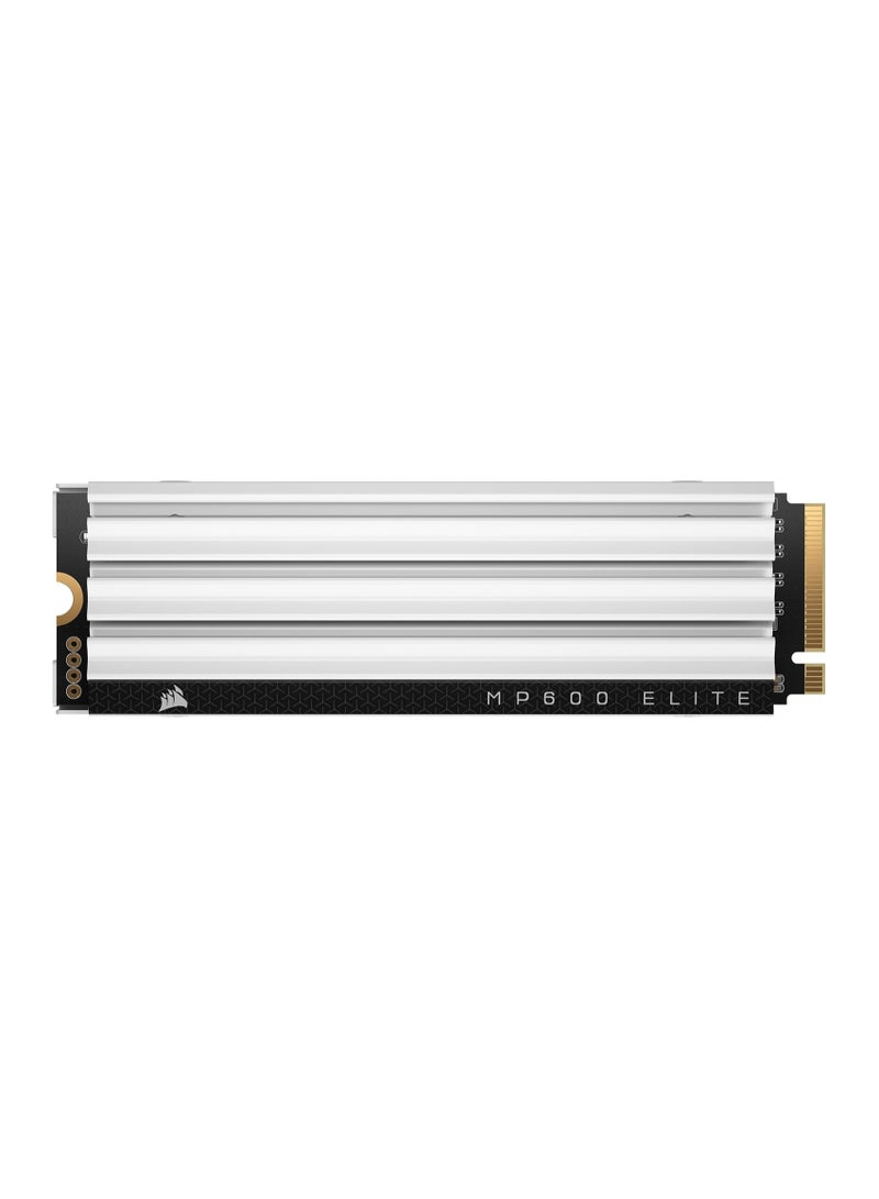 كورسير MP600 Elite 2TB M.2 PCIe Gen4 x4 NVMe SSD – Optimized for PS5 – Included Heatsink – M.2 2280 – Up to 7,000MB/sec Sequential Read – High-Density 3D TLC NAND – White 2 TB - Image 3