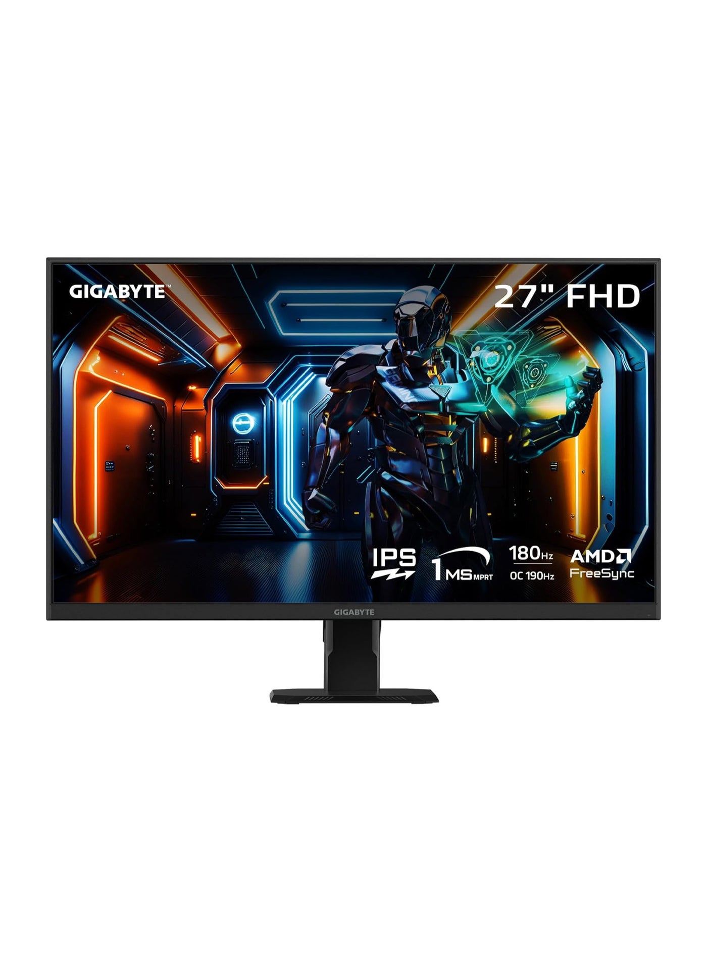 27" Inch Curved Gaming Monitor (1920x1080) FHD, VA 1500R, 180Hz Refresh Rate, Upto 1ms Response Time, HDR10, 2x HDMI, 1x DP, FreeSync Premium - GS27FC | Black