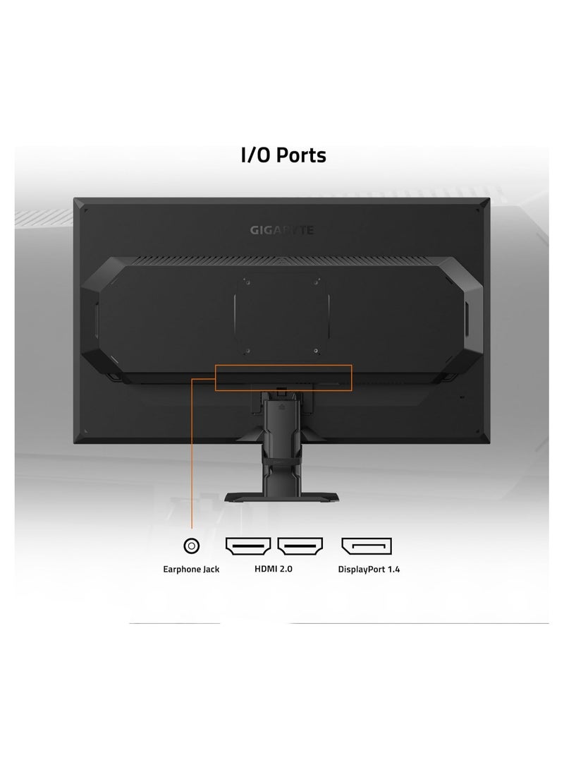 GIGABYTE - 27" Inch Curved Gaming Monitor (1920x1080) FHD, VA 1500R, 180Hz Refresh Rate, Upto 1ms Response Time, HDR10, 2x HDMI, 1x DP, FreeSync Premium - GS27FC | Black - Image 1
