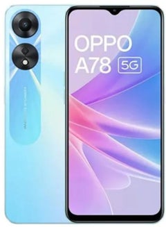 أوبو A78 5G Dual SIM Glowing Blue 8GB RAM 256GB- Global Version  - Image 1