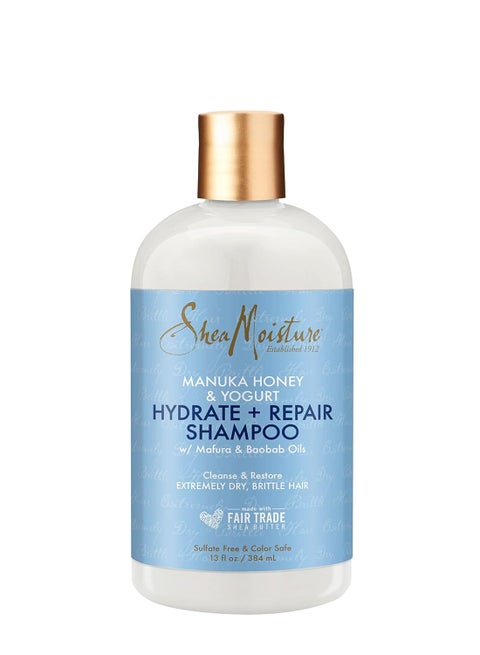 SheaMoisture Shampoo Hydrate and Repair for Damaged Hair with Manuka Honey and Shea Butter 13 oz