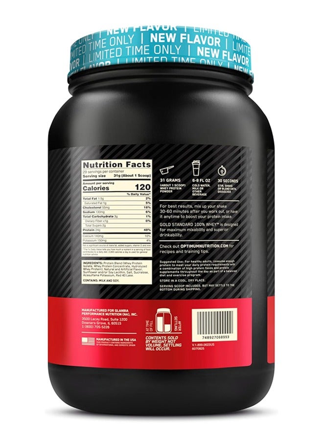Optimum Nutrition - 100% Whey Protein Powder Primary Source Isolate 24 Grams Protein Fruity Cereal 29 Servings 900 Grams - Image 1