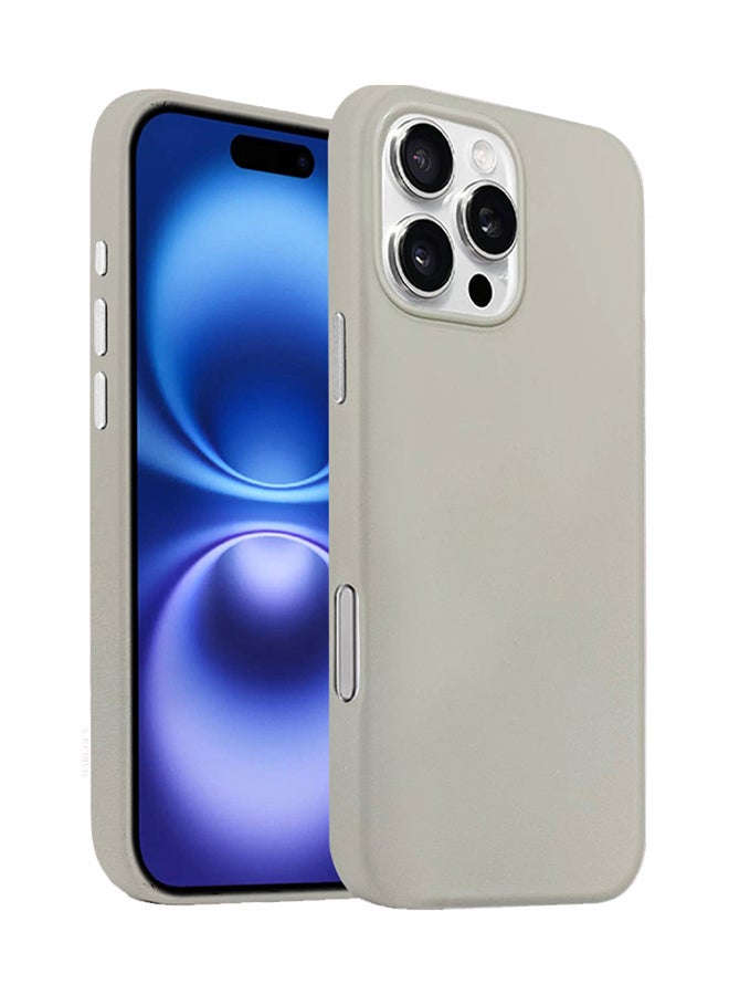 MARGOUN 2Packs Magsafe Leather Case and Screen Protector for Apple iPhone 16 Pro Max, Anti-Scratch Case Shockproof Drop Proof Protective Slim Case - Grey - Image 5