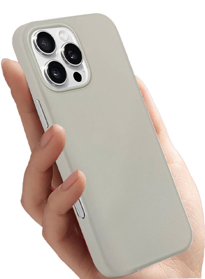 MARGOUN 2Packs Magsafe Leather Case and Screen Protector for Apple iPhone 16 Pro Max, Anti-Scratch Case Shockproof Drop Proof Protective Slim Case - Grey - Image 3