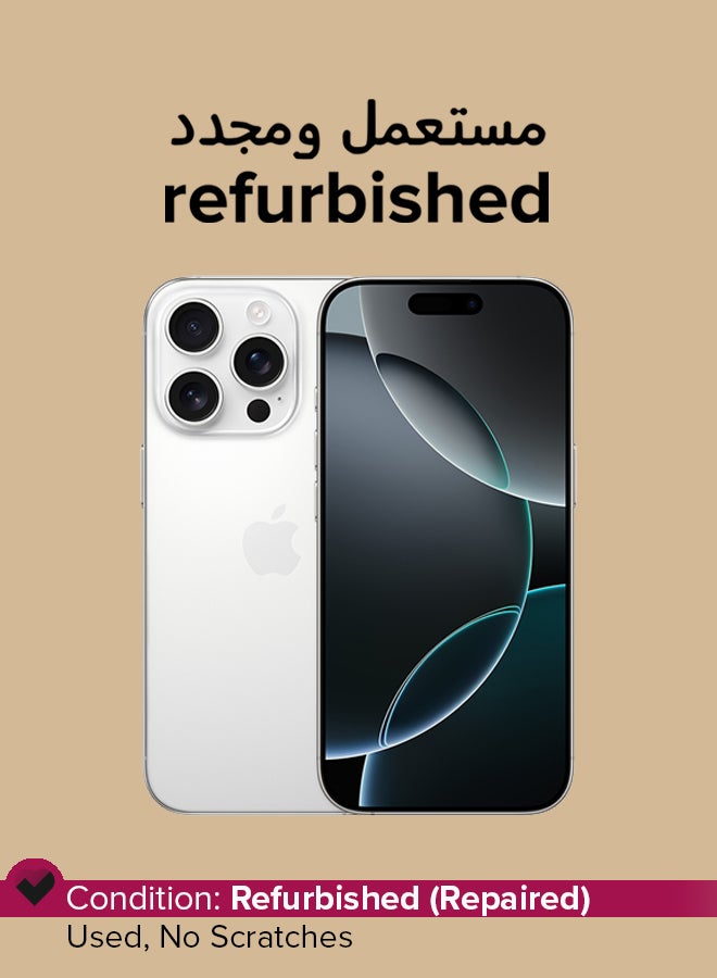 Apple Refurbished - iPhone 16 Pro 256GB White Titanium 5G - Image 1