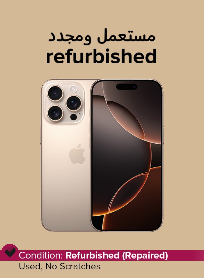 Apple Refurbished - iPhone 16 Pro 256GB Desert Titanium 5G - Image 1