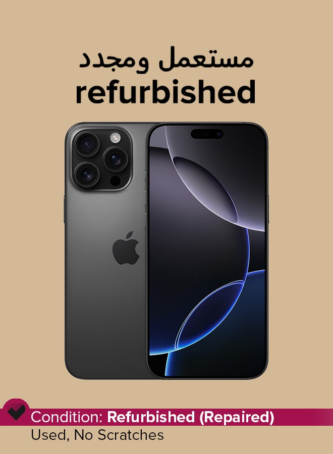 Apple Refurbished - iPhone 16 Pro Max 512GB Black Titanium 5G - Image 1