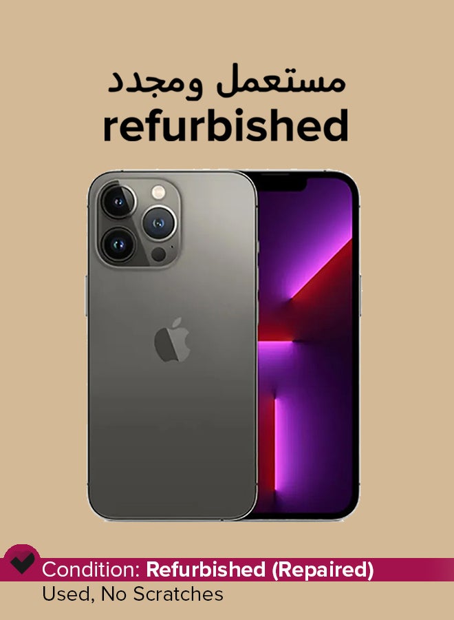 ابل  مجدد - آيفون 13 برو 128 جيجابايت رمادي 5G مع فيس تايم - Image 1