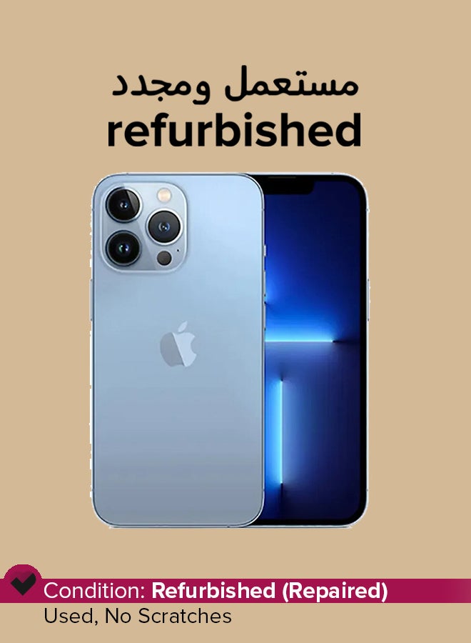 ابل  معاد تجديده - آيفون 13 برو 512 جيجابايت سيرا زرقاء 5G مع فيس تايم - Image 1