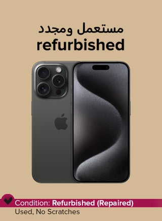 Refurbished - iPhone 15 Pro 256GB Black Titanium 5G With Facetime - pnsku/N70146465V/45/_/1750654924/5fa8a28f-bf7b-4697-92d8-53d118eee5a6
