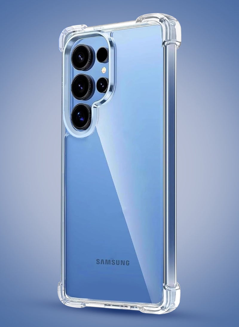 MARGOUN (for Samsung Galaxy S25 Ultra) 2Packs, Gorilla Clear Protective Case Rugged Shockproof and Durable with 1 Shockproof 3D Screen Protector Clear - Image 4