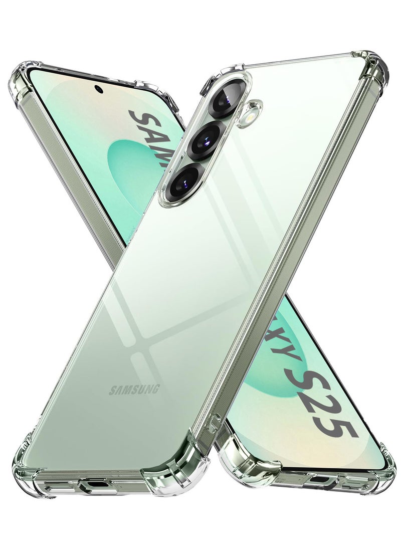 MARGOUN (for Samsung Galaxy S25) 2Packs, Gorilla Clear Protective Case Rugged Shockproof and Durable with 1 Shockproof 3D Screen Protector Clear - Image 4