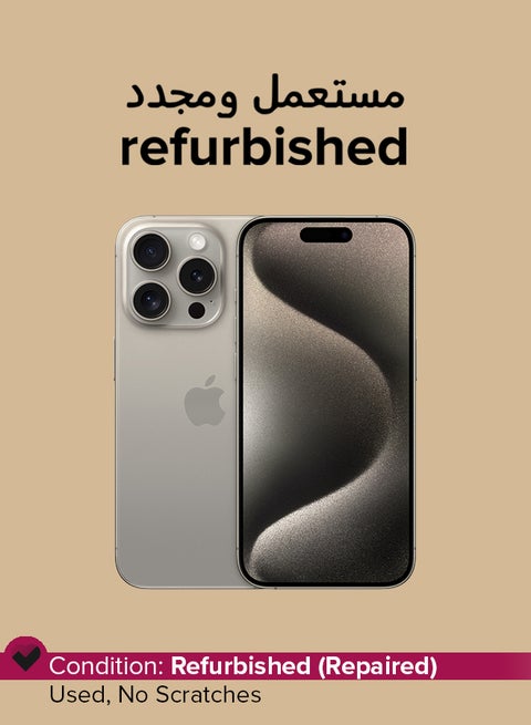 Refurbished - iPhone 15 Pro 128GB Natural Titanium 5G With Facetime
