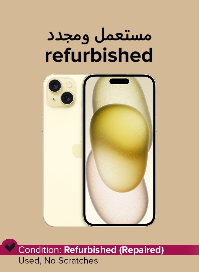 أبل Refurbished - iPhone 15 Plus 128GB Yellow 5G With Facetime  - Image 1