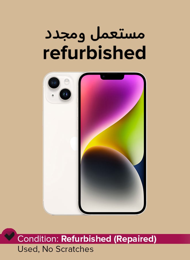 Apple Refurbished - iPhone 14 256GB Starlight 5G With Facetime - Image 1