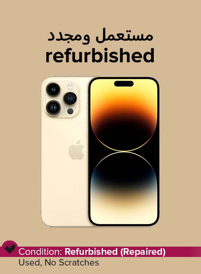 Apple Refurbished - iPhone 14 Pro Max 256GB Gold 5G With Facetime  - Image 1
