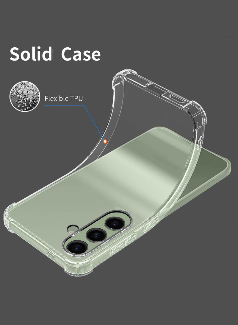 MARGOUN (for Samsung Galaxy S25 Plus) 3Packs, Gorilla Clear Protective Case Rugged Shockproof and Durable with 2 Shockproof Privacy Screen Protectors Clear - Image 2