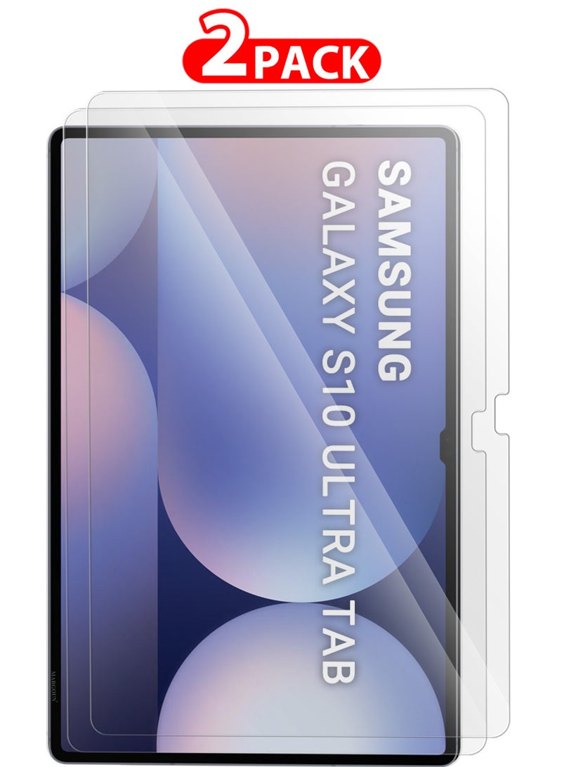 MARGOUN (for Samsung Galaxy S10 Ultra Tab) 2Packs Premium Screen Protector Full Coverage, Scratch-Resistant Anti Bubble Clear  - Image 1